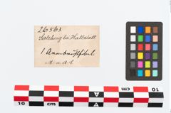 Etikett zu Bronzespitzbogenfibel (NHMW-PRAE-026563)